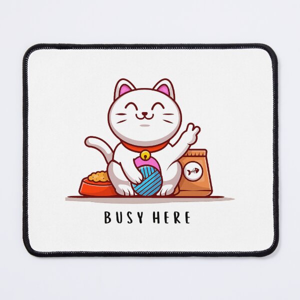Item preview, Funny cute cat with a ball of wool busy life - yarn - funny animal memes designed and sold by HeidiVintageArt.