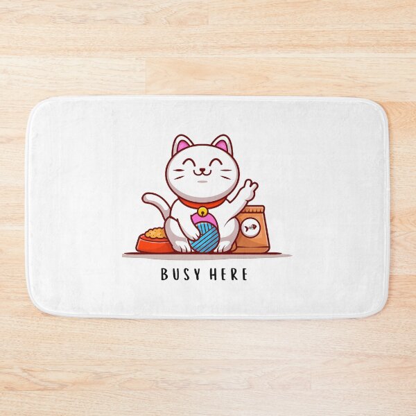 Item preview, Funny cute cat with a ball of wool busy life - yarn - funny animal memes designed and sold by HeidiVintageArt.