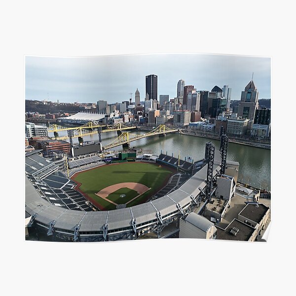 PNC Park Cartoon Aerial Poster for Sale by shutterrudder