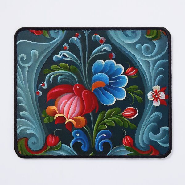 Item preview, Norwegian Rosemaling-Oil On Canvas #15 designed and sold by Gypsykiss.