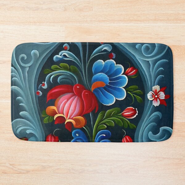 Item preview, Norwegian Rosemaling-Oil On Canvas #15 designed and sold by Gypsykiss.