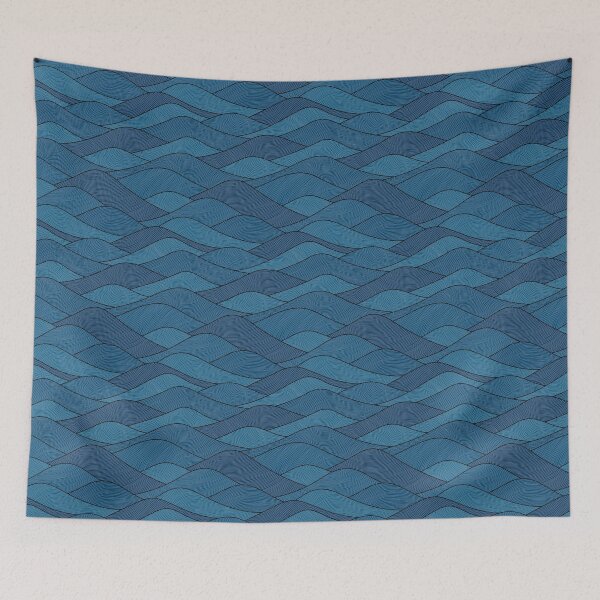 Item preview, Rolling Waves, Blue designed and sold by SirenPureDesign.