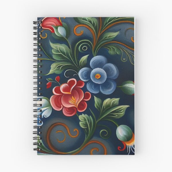 Artikelvorschau, Norwegisches Rosemaling-Öl auf Leinwand #16 entworfen und verkauft von Gypsykiss.