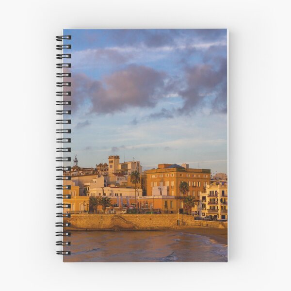 Item preview, View of Sitges, Spain basking in the early morning sunshine designed and sold by Kevin Hellon.