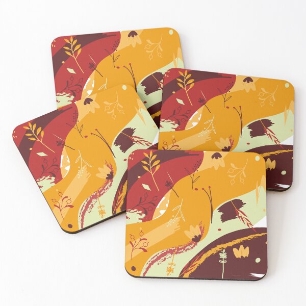 Item preview, Floral pattern in orange tones designed and sold by DoritaStudio.