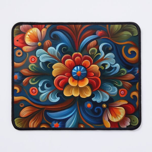 Item preview, Norwegian Rosemaling-Oil On Canvas #17 designed and sold by Gypsykiss.