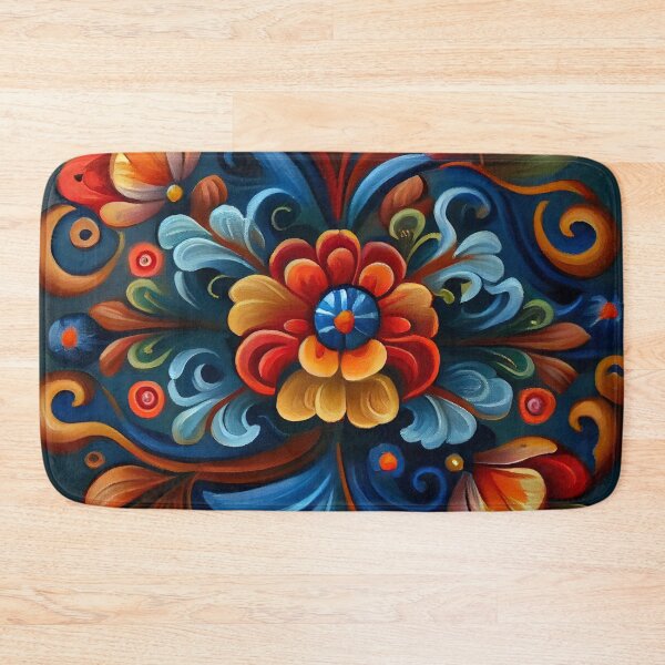 Item preview, Norwegian Rosemaling-Oil On Canvas #17 designed and sold by Gypsykiss.
