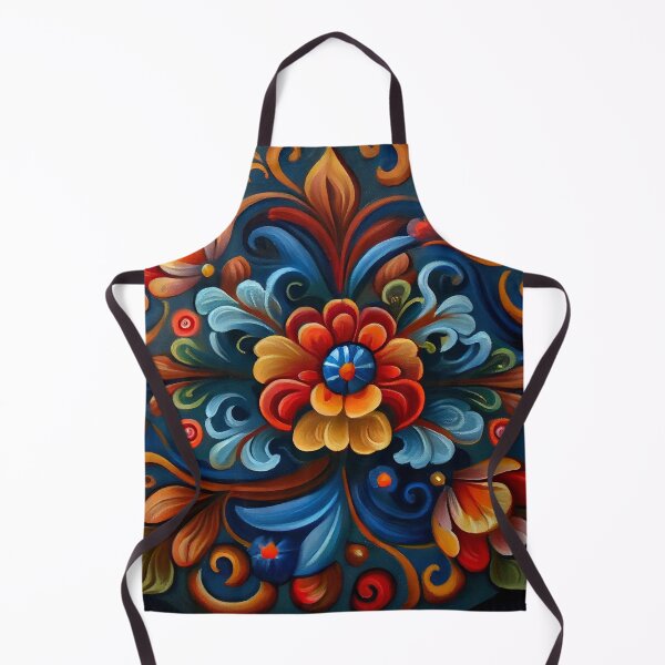 Item preview, Norwegian Rosemaling-Oil On Canvas #17 designed and sold by Gypsykiss.