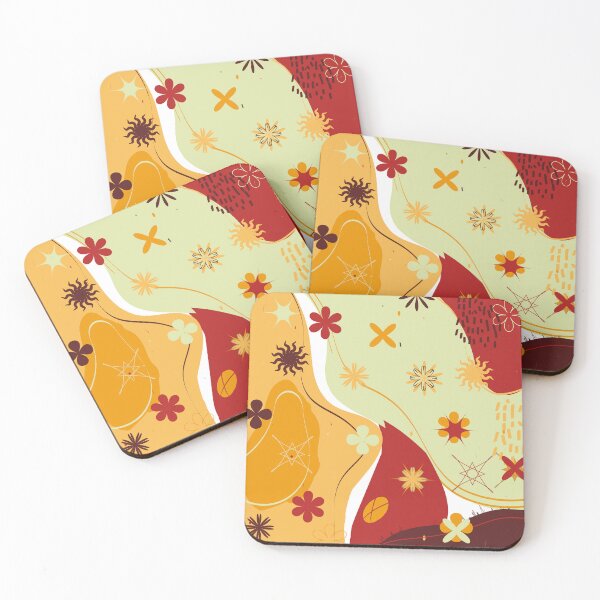 Item preview, Floral pattern in warm tones designed and sold by DoritaStudio.