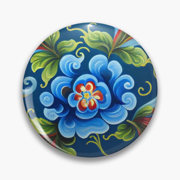 Item preview, Norwegian Rosemaling-Oil On Canvas #18 designed and sold by Gypsykiss.