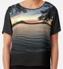 Lakeshore Sunset Chiffon Top