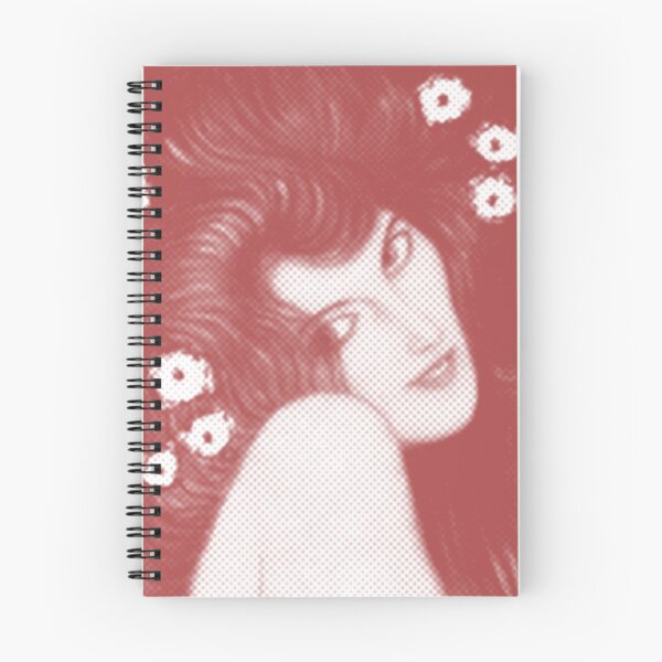Artikelvorschau, Rote abstrakte Frau Gustav Klimt mit Blumen in ihrem langen Haar Beethoven-Friese, der monochromatische Halbton-Digital-Effekte malt redigiert durch Veda Redhead entworfen und verkauft von kattakitty.