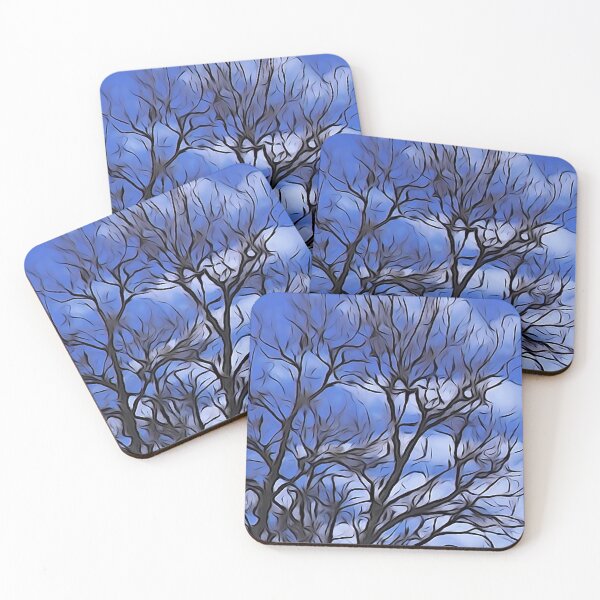 Item preview, Bare Tree Blue Cloud Sky Pattern designed and sold by Annalucia.