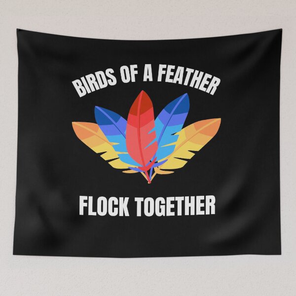 Item preview, Birds of a Feather Flock Together Design designed and sold by SimpliText.