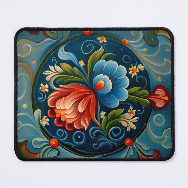 Item preview, Norwegian Rosemaling-Oil On Canvas #19 designed and sold by Gypsykiss.