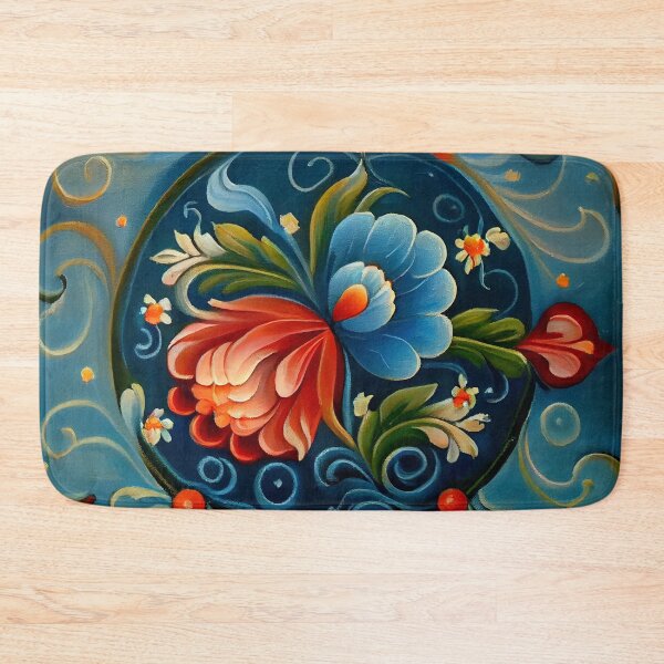 Item preview, Norwegian Rosemaling-Oil On Canvas #19 designed and sold by Gypsykiss.