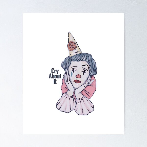 Item preview, Sad clown designed and sold by PaintingOrama.