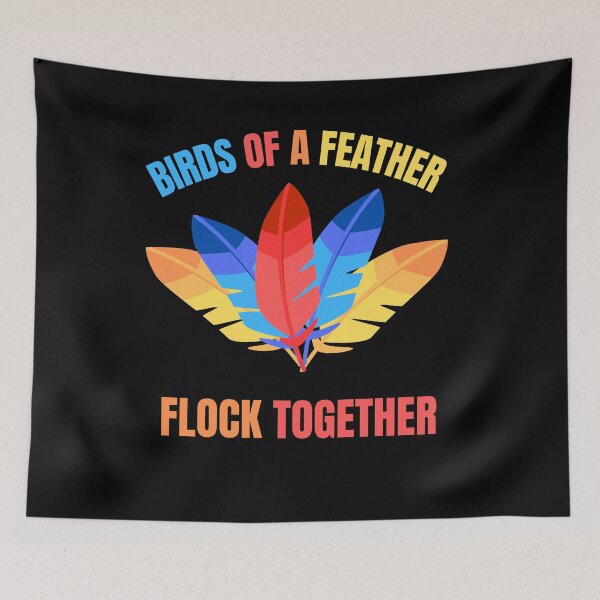Item preview, Birds of a Feather Flock Together Design designed and sold by SimpliText.