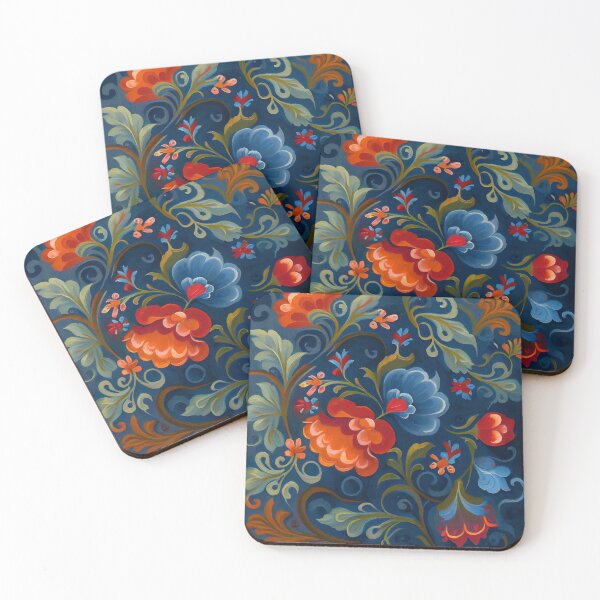 Item preview, Norwegian Rosemaling-Oil On Canvas #20 designed and sold by Gypsykiss.