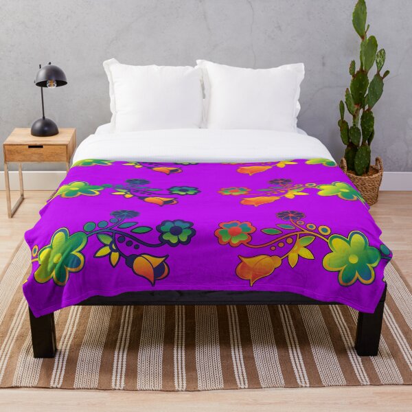 Item preview,  Rainbow Floral blanket gift  Woodlands Design womens clothes new present designed and sold by Shakohalion.