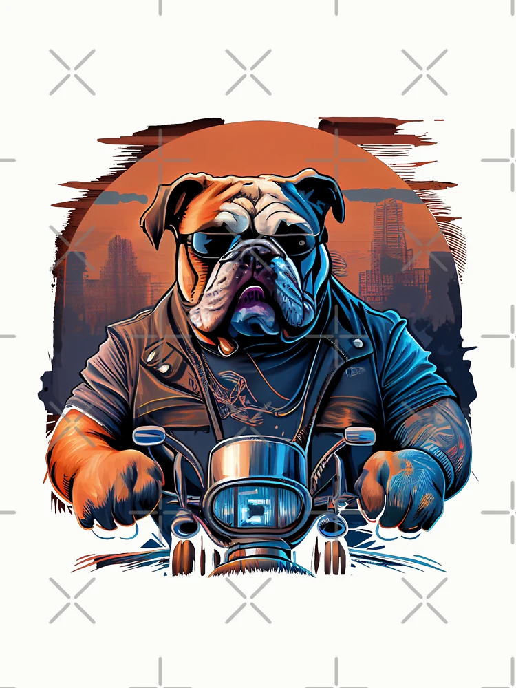 Thumbnail 6 von 6, Pullover, Rev Up Your Style with Our Bulldog Biker designt und verkauft von SpeshMerch.