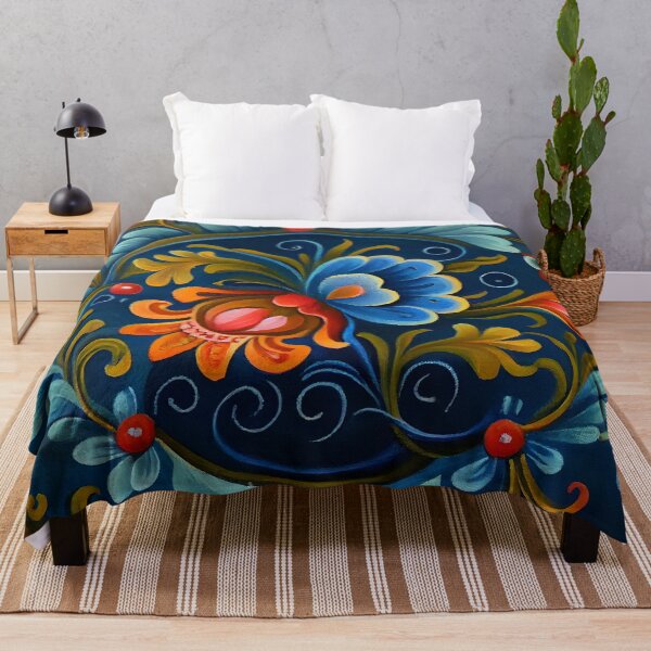 Item preview, Norwegian Rosemaling-Oil On Canvas #21 designed and sold by Gypsykiss.