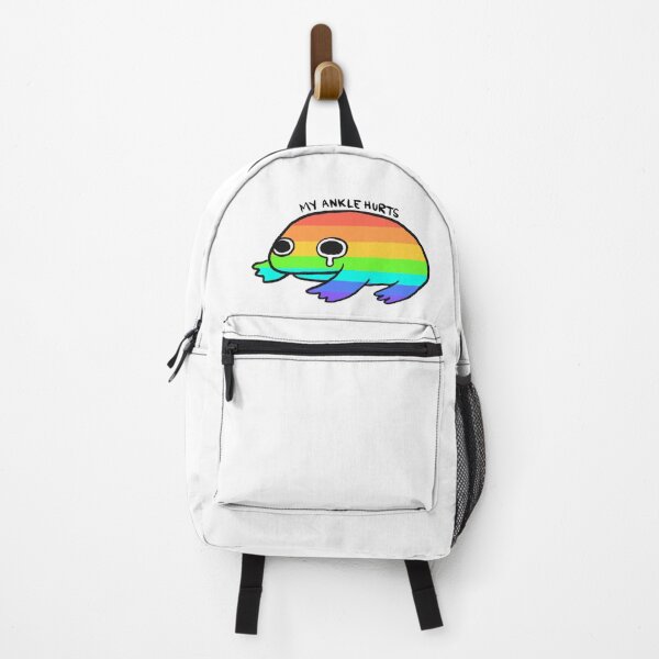 Item preview, My Ankle Hurts | Crying Rainbow Frog, Pride Frog Stickers, Rainbow Stickers designed and sold by iristocat.