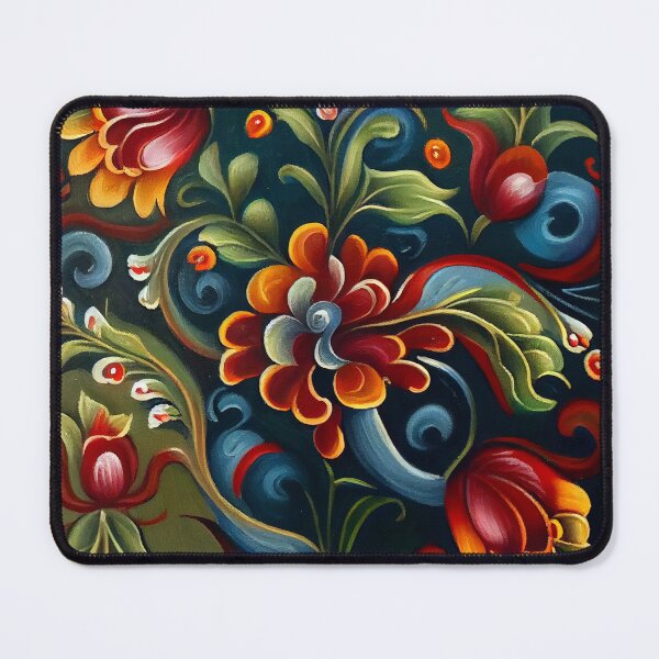 Item preview, Norwegian Rosemaling-Oil On Canvas #22 designed and sold by Gypsykiss.