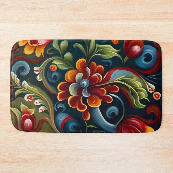 Item preview, Norwegian Rosemaling-Oil On Canvas #22 designed and sold by Gypsykiss.