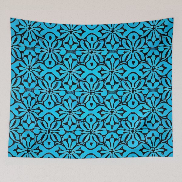 Item preview, blue geometric pattern designed and sold by QuikiPatterns.