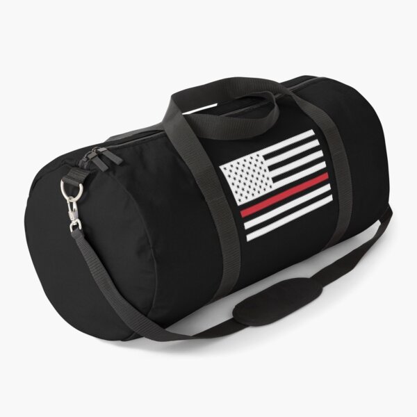 Item preview, USA Firefighter Flag - Thin Red Line designed and sold by RENAGADE4LYF.