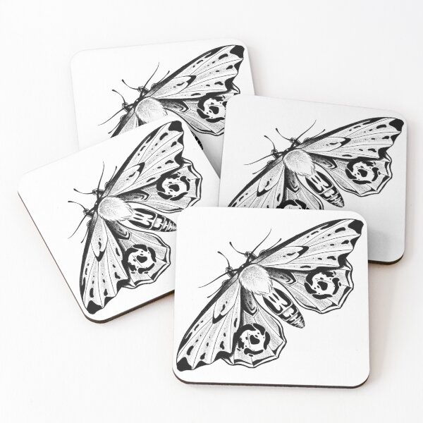 Item preview, Blackwork Moth designed and sold by Bruno Caetano.