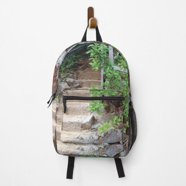 Item preview, Stairway in the Mountains (large canvas) designed and sold by Bernsberry Illustrations.