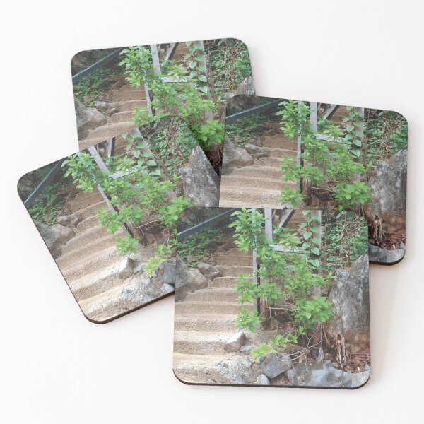Item preview, Stairway in the Mountains (large canvas) designed and sold by Bernsberry Illustrations.