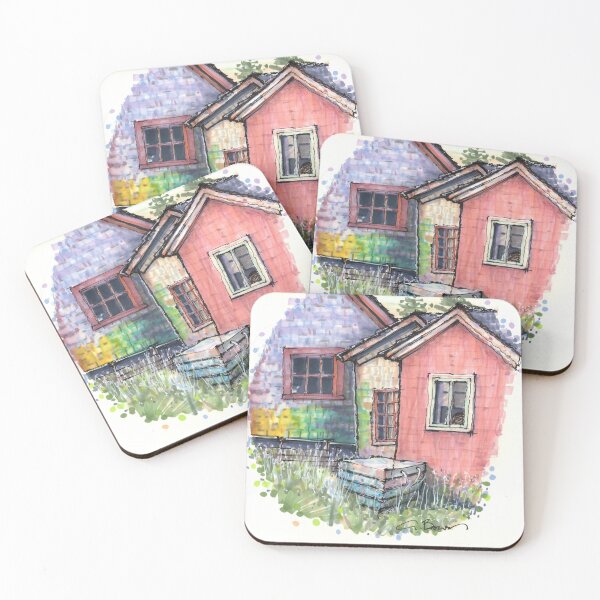 Item preview, Fishing Shacks at Hunt Point South Shore Nova Scotia designed and sold by Gregg Brown.