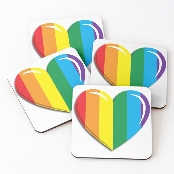 Item preview, Forma de corazón del orgullo del arco iris designed and sold by TheirChoice.