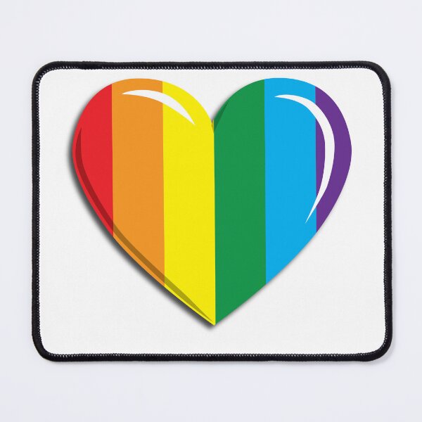 Item preview, Rainbow Pride Heart Shape designed and sold by TheirChoice.