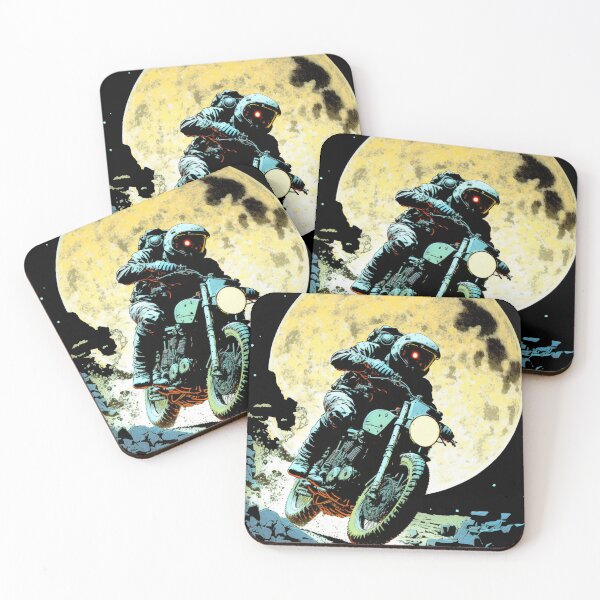 Item preview, Astronaut Riding Motorcycle-Exploring The Moon designed and sold by FridPix.