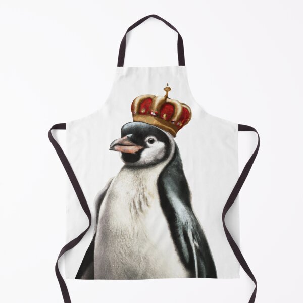 Item preview, Penguin Wearing a Royal Crown in Renaissance Portrait Digital Art designed and sold by SourBunnyshop.