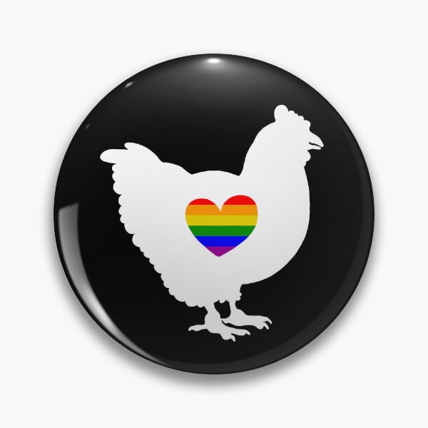 Item preview, Chicken Daddy - LGBTQ Pride Flag Heart 04 designed and sold by Puddmuppy.