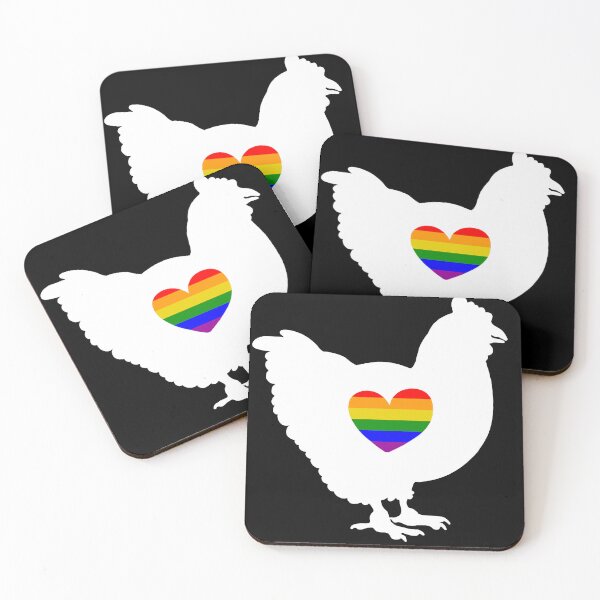 Item preview, Chicken Daddy - LGBTQ Pride Flag Heart 04 designed and sold by Puddmuppy.