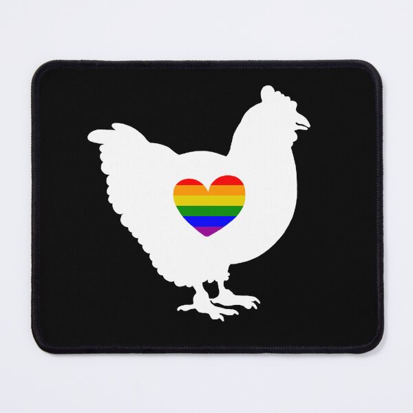 Item preview, Chicken Daddy - LGBTQ Pride Flag Heart 04 designed and sold by Puddmuppy.