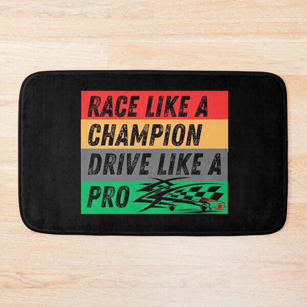 Item preview, Race Like A Champion Drive Like A Pro Racer Checkered Flag Retro Racing Motorsports  designed and sold by CarantinedChaos.