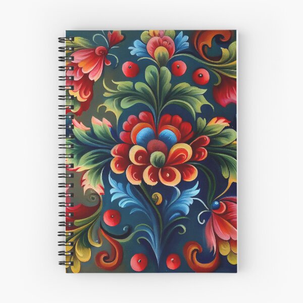 Artikelvorschau, Norwegisches Rosemaling-Öl auf Leinwand #23 entworfen und verkauft von Gypsykiss.
