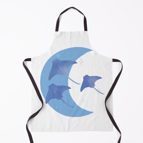 Item preview, Cownose Rays Crescent Moon - Blue designed and sold by bellamousse design co.