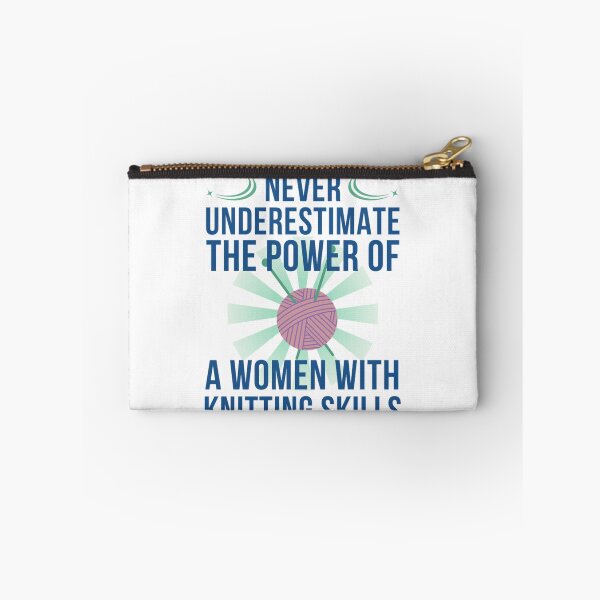 Item preview, Never underestimate the power of a woman with knitting skills designed and sold by chetan786.