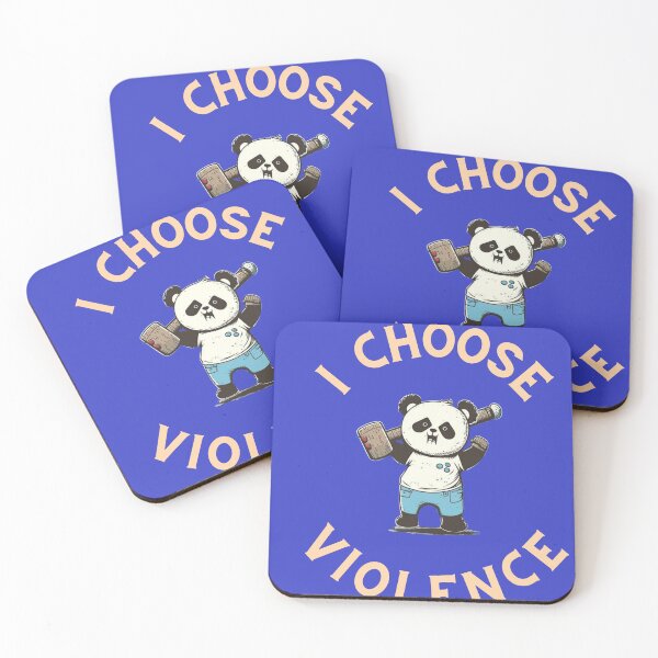 Item preview, I Choose Violence Funny Panda designed and sold by MrKamelo.