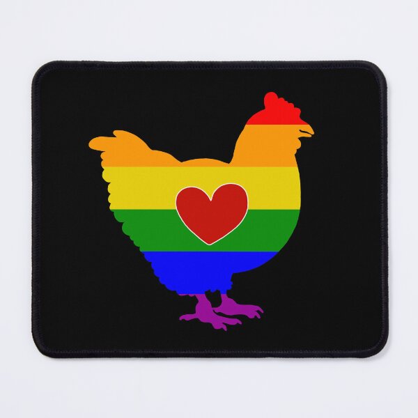 Item preview, Chicken Daddy - LGBTQ Pride Flag Heart 05 designed and sold by Puddmuppy.