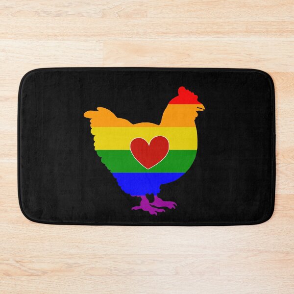 Item preview, Chicken Daddy - LGBTQ Pride Flag Heart 05 designed and sold by Puddmuppy.