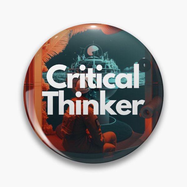 Item preview, Critical Thinker White on Black entrepreneur sci-fi, infrared lighting, Ultra-realistic, highly detailed designed and sold by EmprendeHoy.